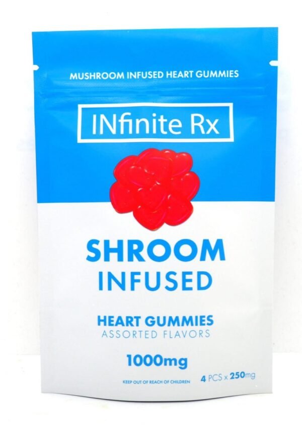 INfinite Rx Shroom Infused Heart Gummies Edibles (1000mg)